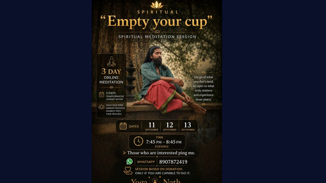 Empty Your Cup- 3 Days Transformative Journey Within — 2026-09-11 14:05:24Z