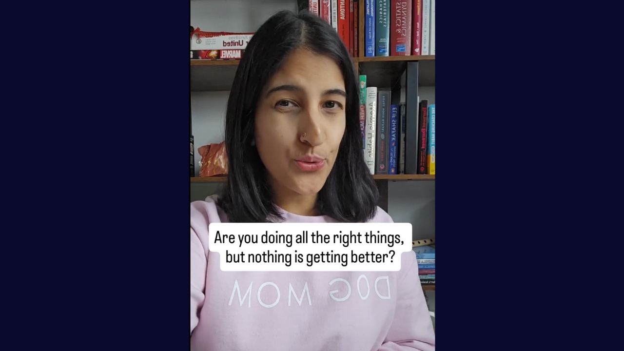Doing everything right but nothing is changing?