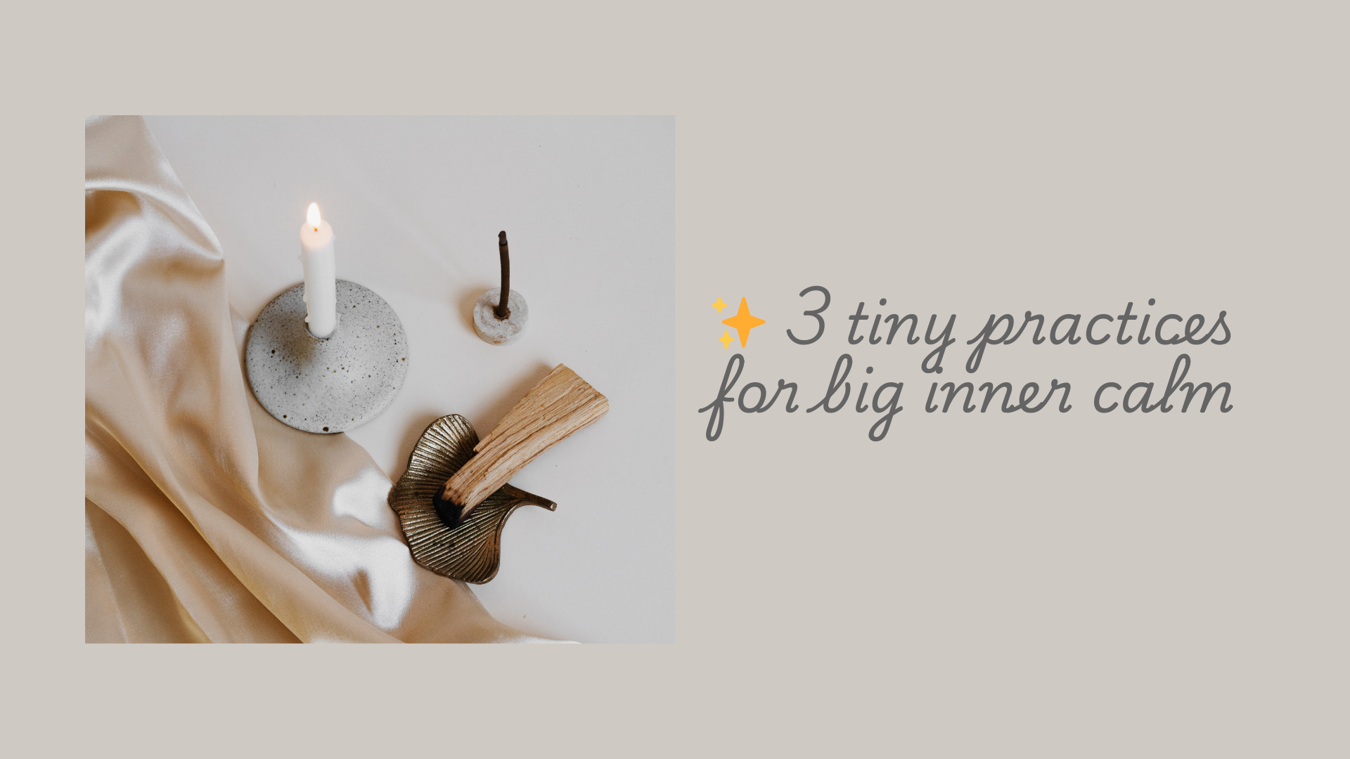 The myth of calm - 2 - 3 small practices for big impact