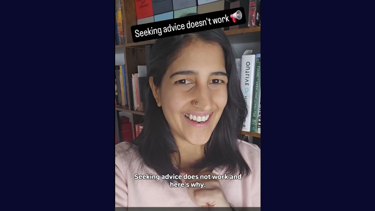 Seeking advice does not work