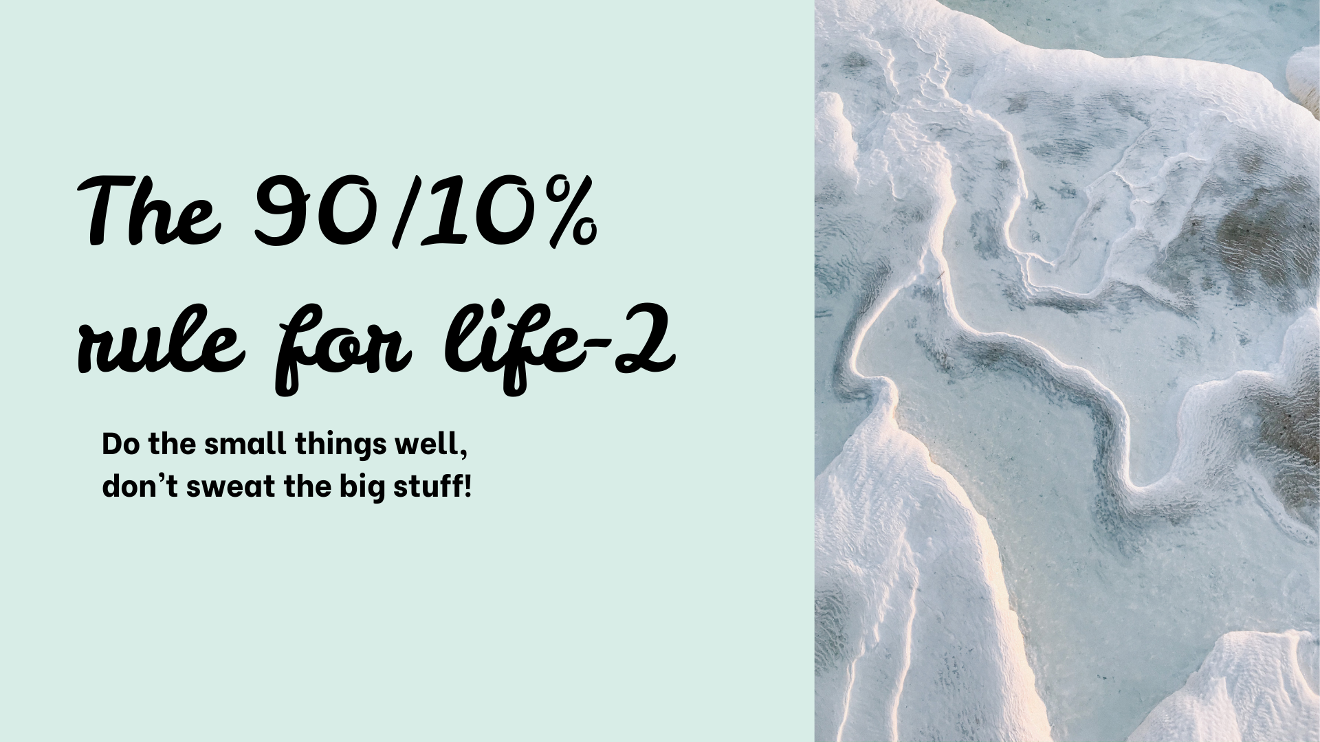 The 90/10% rule - part 2
